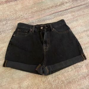 Black Urban Jean Shorts